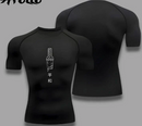 Men's Fitness training sports running breathable quick drying shot sleeve T-shirt