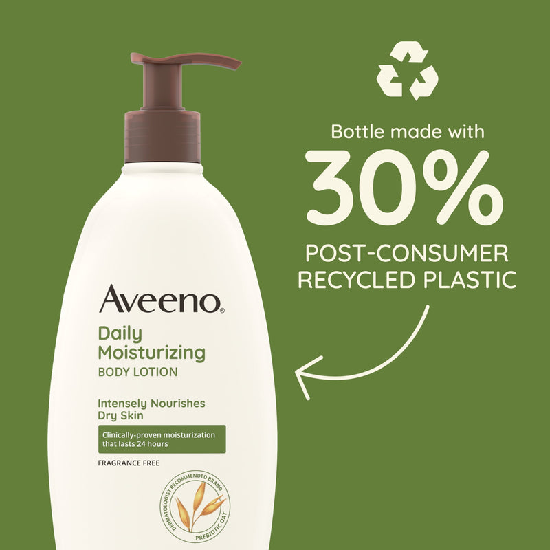 Aveeno Daily Moisturizing Body Lotion and Facial Moisturizer for Face,