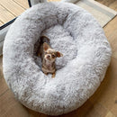Dog Cat Bed Super Soft Washable Long Plush Pet Kennel Deep Sleep Velvet Mats Sofa Bed
