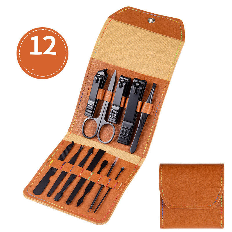 Professional Scissors Nail Clippers Ear Spoon Dead Skin Pliers Nail Cutting Pedicure Knife Trimmers Set