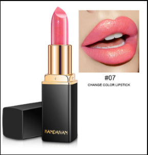 Shiny Metallic Pearlescent Color Temperature Change Lipstick