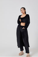 Cozy Pajama Set, 3 Piece Lounge Set, Cute Loungewear, Warm Suit, Matching Lounge Set, Women Winter Dress