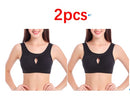 Plus Size Women Bra Ladies Cotton Quake-Proof Underwear Sleep Tops No Buckles No Wire Lingerie With Removable Padded