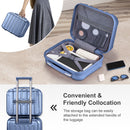 Vertical Pattern Two-piece Set 20 Inch Expandable With 14 Inch Suitcase