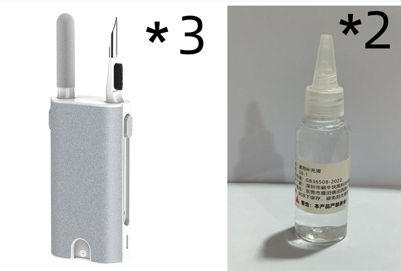 5 In 1 Screen Cleaner Kit Camera Phone Tablet Laptop Screen Cleaning Tools Earphone Cleaning Brush Pen