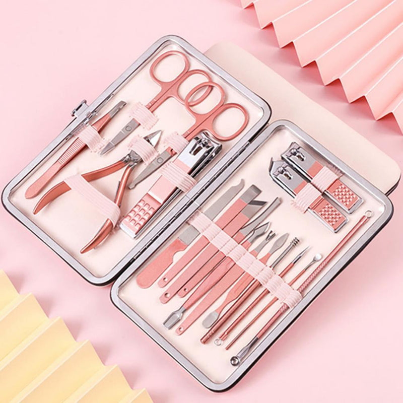 Professional Scissors Nail Clippers Ear Spoon Dead Skin Pliers Nail Cutting Pedicure Knife Trimmers Set