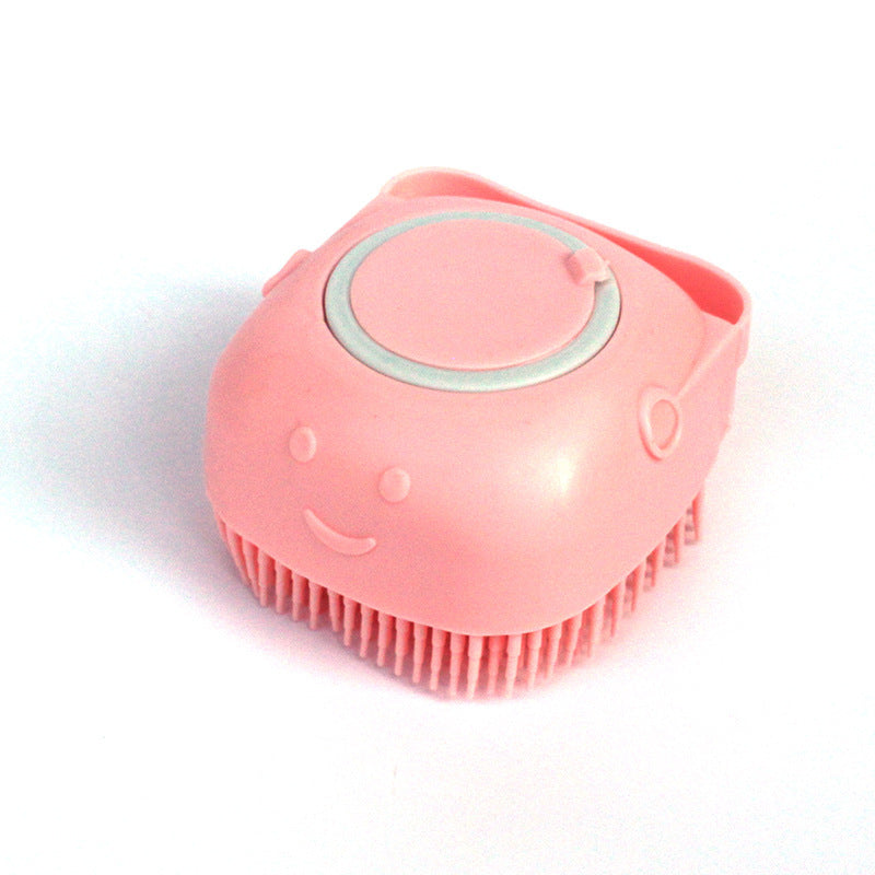 Silicone Dog Cat Bath Massage Gloves Brush