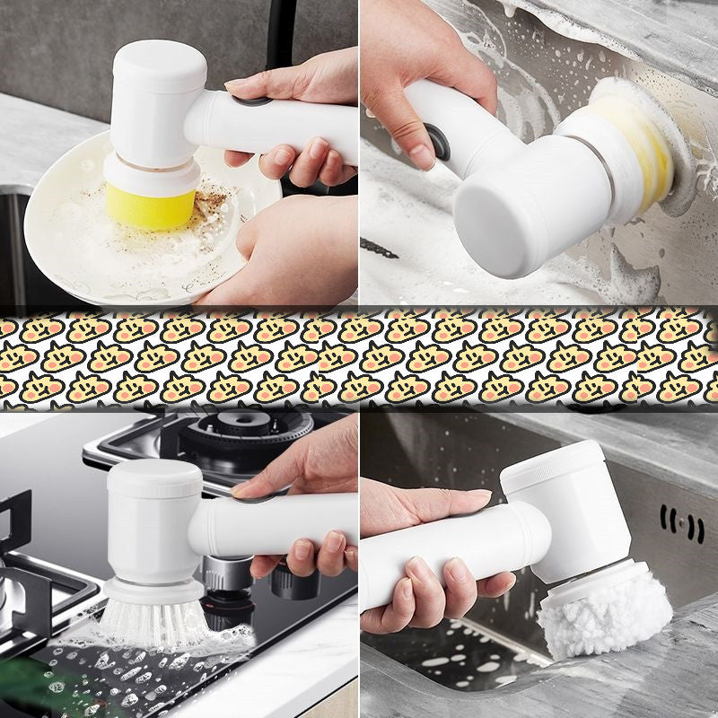 Multifunctional Rechargeable Electric Scrubber Dishwashing Brush