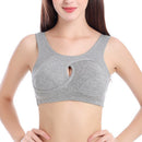 Plus Size Women Bra Ladies Cotton Quake-Proof Underwear Sleep Tops No Buckles No Wire Lingerie With Removable Padded