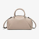 Solid color single-shoulder bag for ladies, beautiful handbag, pleated cloud bag