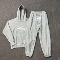 Corteiz classic series ship printed logo thin pile circle hoodie trend men's and women's casual sweatpants