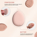 5 Piece portable Bamboo Bing Mini beauty egg led mirror makeup brush