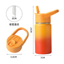 Stainless steel space flask, gradient color ulated cup