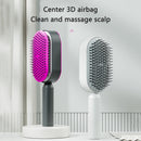 Self Cleaning Hair Brush For Women One-key Cleaning Hair Loss Airbag Hairbrush