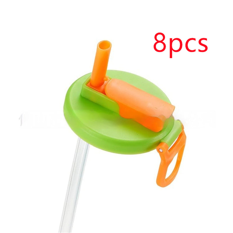 Soda Cola Can Lid with Straw Reusable Can Stopper For Soda Beer Drinks Juice Fits Standard Coke Can