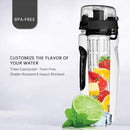 32Oz Fruit Infusing Water Bottle Fruit Bottle BPA Free Plastic Sport Fruit Infuser Juice Shaker Drink Bottle