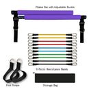 Fitness Yoga Pilates Bar Portable Gym Accessories Sport Elastic Bodybuilding Resistance Bands