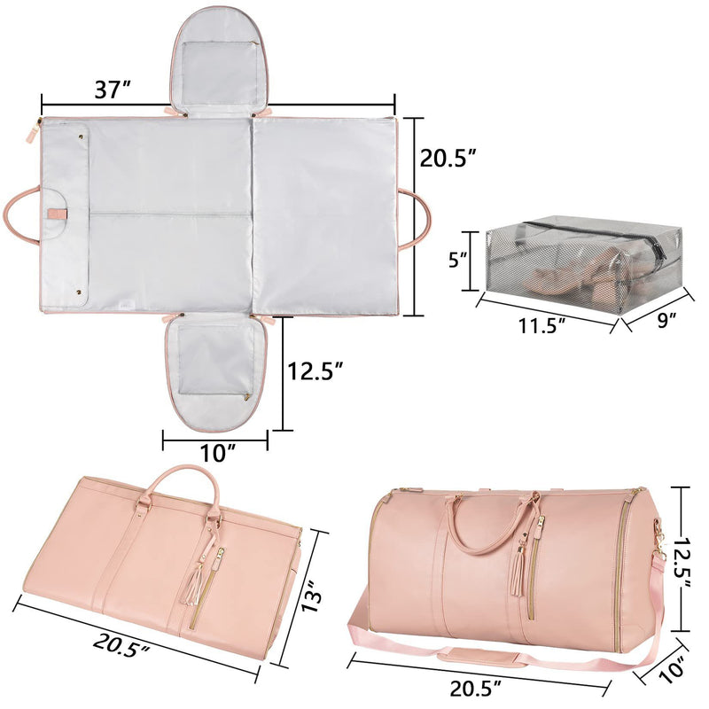 Large Capacity Travel Duffle Bag Women's Handbag Folding Suit Waterproof Bag
