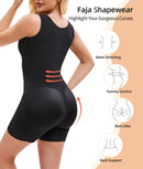 Shapewear Jumpsuit For Women Tummy Control Post Surgery Full Body Shaper Butt Lifter With Zipper Crotch Skimsbodysuits