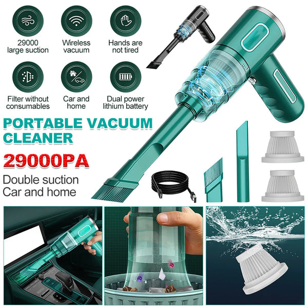 Mini Cordless Portable Rechargeable Hand-Held Vacuum Cleaner Car Auto Home Wireless Handheld
