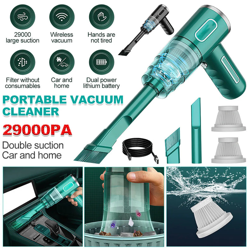 Mini Cordless Portable Rechargeable Hand-Held Vacuum Cleaner Car Auto Home Wireless Handheld