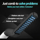 Men's Electric Hair Straightener Brush, Quick Beard Straightener Styler Comb Curler