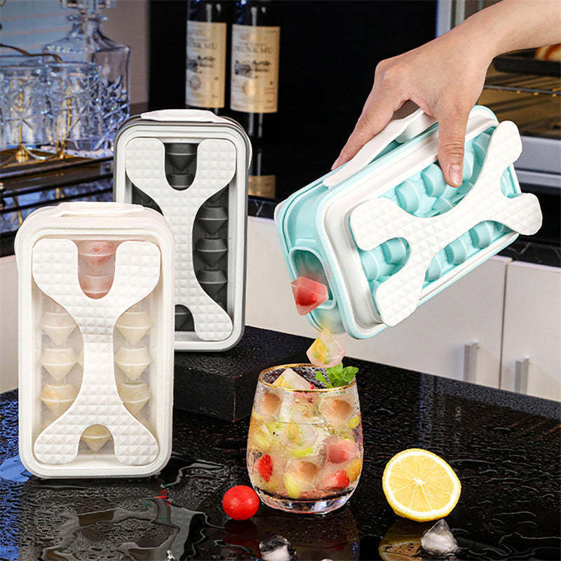 2in1 Portable Silicone Ice Ball Mold Ice Maker Water Bottle Ice Cube Kitchen Gadgets