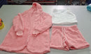 3pcs Women's Long Sleeve Crop Tank Top And Drawstring Shorts Pajama Set