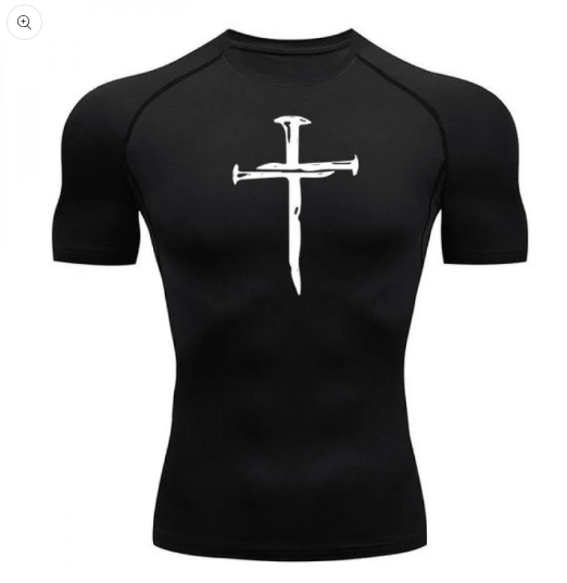 Men's Fitness training sports running breathable quick drying shot sleeve T-shirt