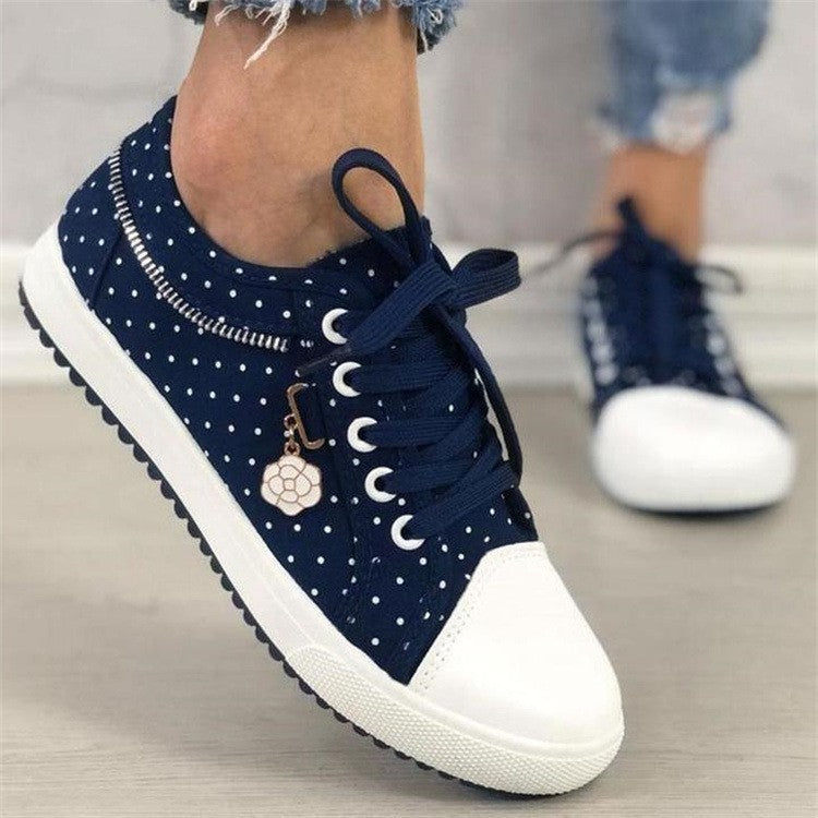 Large size new mesh students solid color hollow casual flat canvas shoes tide a piece