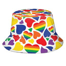 Pride Proud Moon Rainbow Sunshade Fisherman LGBT hat
