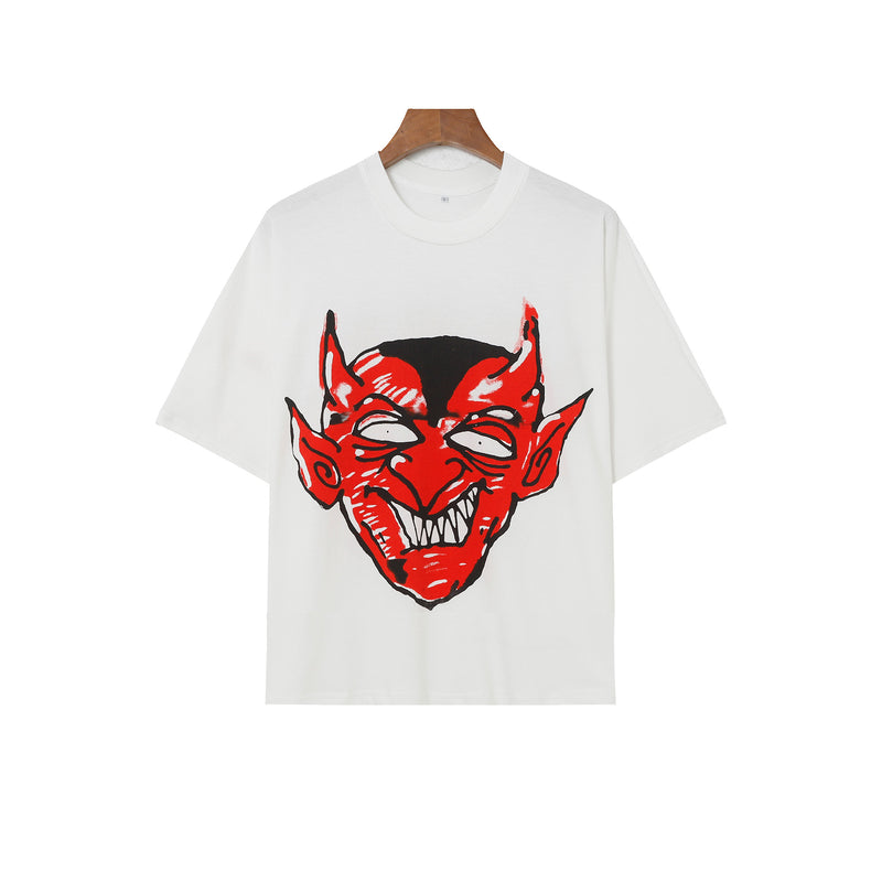 Summer new fashion brand cartoon print boys and girls street short-sleeved T-shirt