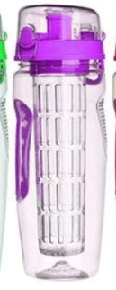 32Oz Fruit Infusing Water Bottle Fruit Bottle BPA Free Plastic Sport Fruit Infuser Juice Shaker Drink Bottle