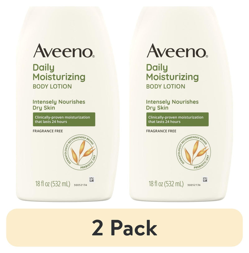 Aveeno Daily Moisturizing Body Lotion and Facial Moisturizer for Face,