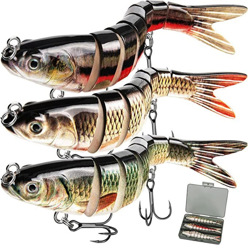 GOANDO Fishing Lures Kit for Freshwater Bait Tackle Kit for Bass Trout