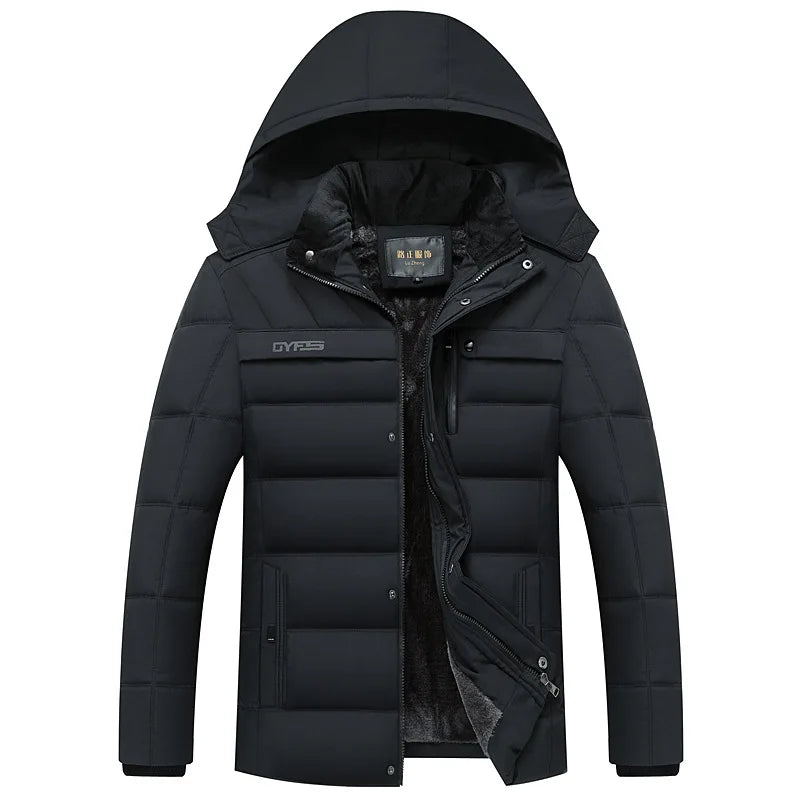 Men's Coats Winter Jacket  Thicken Hooded Waterproof Outwear