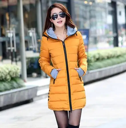 Women's Waterproof Winter Fashion Warm Jacket Thick Long Overcoat