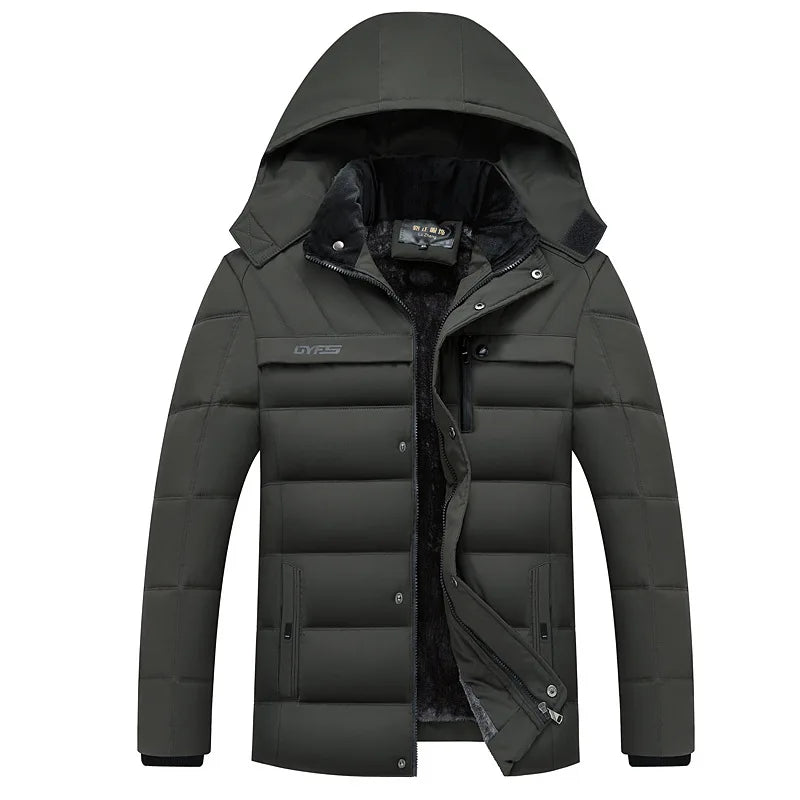 Men's Coats Winter Jacket  Thicken Hooded Waterproof Outwear