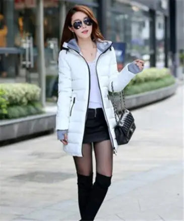 Women's Waterproof Winter Fashion Warm Jacket Thick Long Overcoat