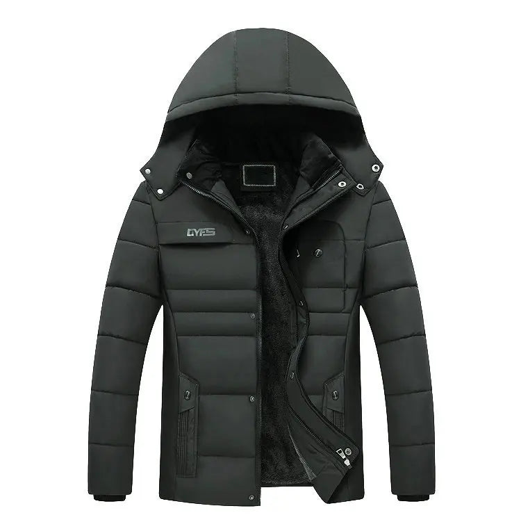 Men's Coats Winter Jacket  Thicken Hooded Waterproof Outwear