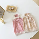 Lace Sling Bichon Teddy Dog Skirt Cotton Pet Clothes with Hairpin Cat Dress Soft and Comfortable Spring Summer