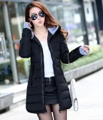 Women's Waterproof Winter Fashion Warm Jacket Thick Long Overcoat