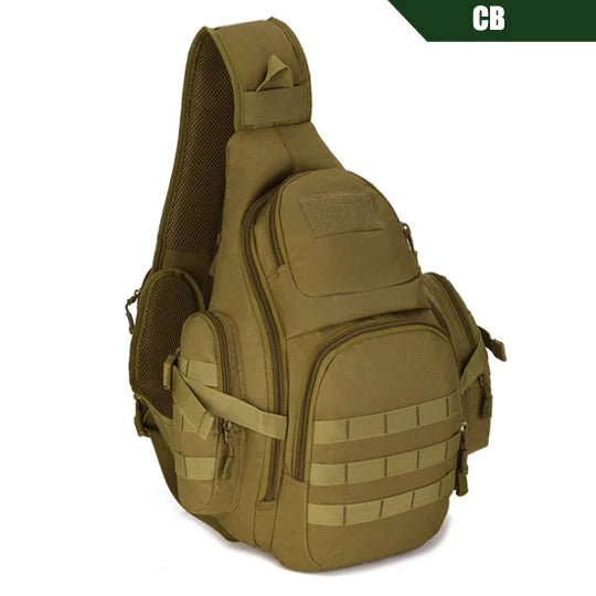 Tactical Sling Bag 14" Laptop Waterproof Molle Travel Backpack Camping Hiking Hunting Sport Sports Bags Rucksack 20-35L