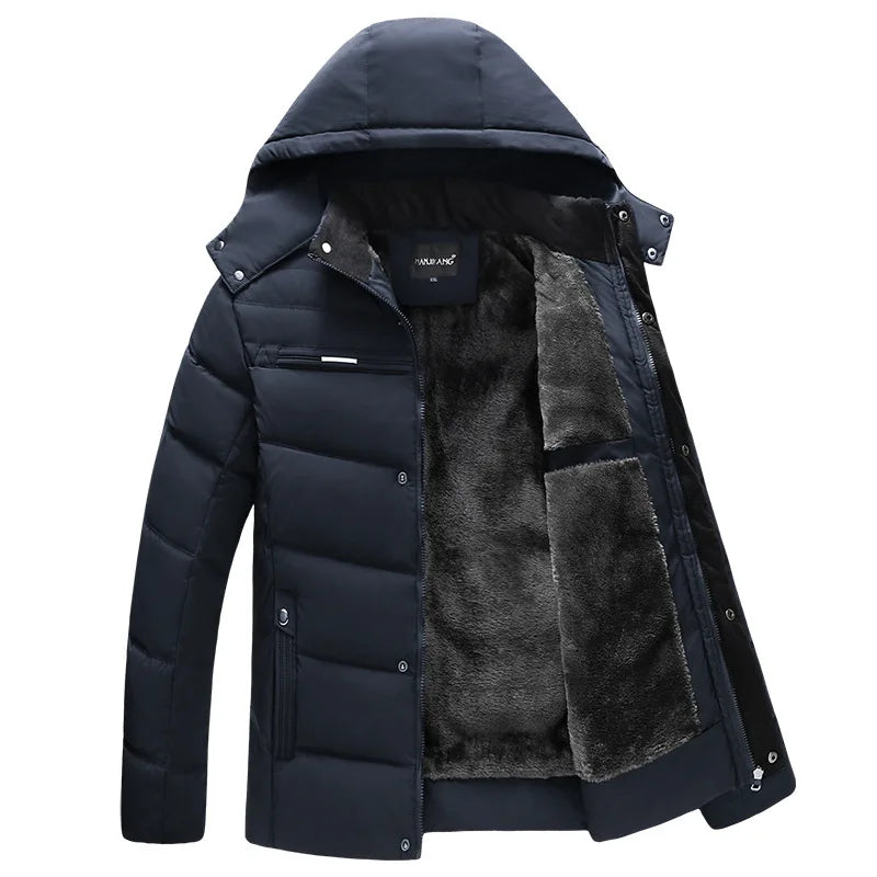 Men's Coats Winter Jacket  Thicken Hooded Waterproof Outwear