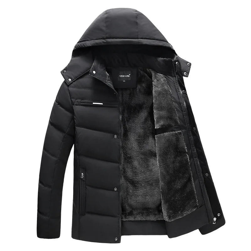 Men's Coats Winter Jacket  Thicken Hooded Waterproof Outwear