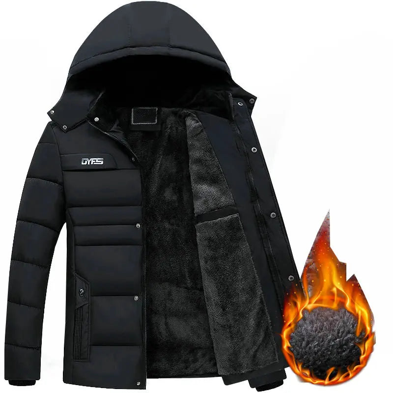 Men's Coats Winter Jacket  Thicken Hooded Waterproof Outwear