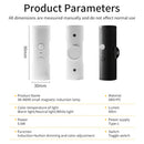 Rechargeable Motion Sensor LED Night Light Double Head Magnetic 3 Color Wall Lamp USB Charging