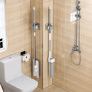 Bathroom Storage Rack Holder Wall Mounted Mop Organizer Broom Hanger hook