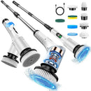 Electric Spin Scrubber 9 in 1 Cordless Cleaning Brush Telescopic Handle LED Display Wireless