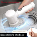 Replaceable Electric Spin Scrubber Cordless Spin Scrubber with 5 Brush Heads